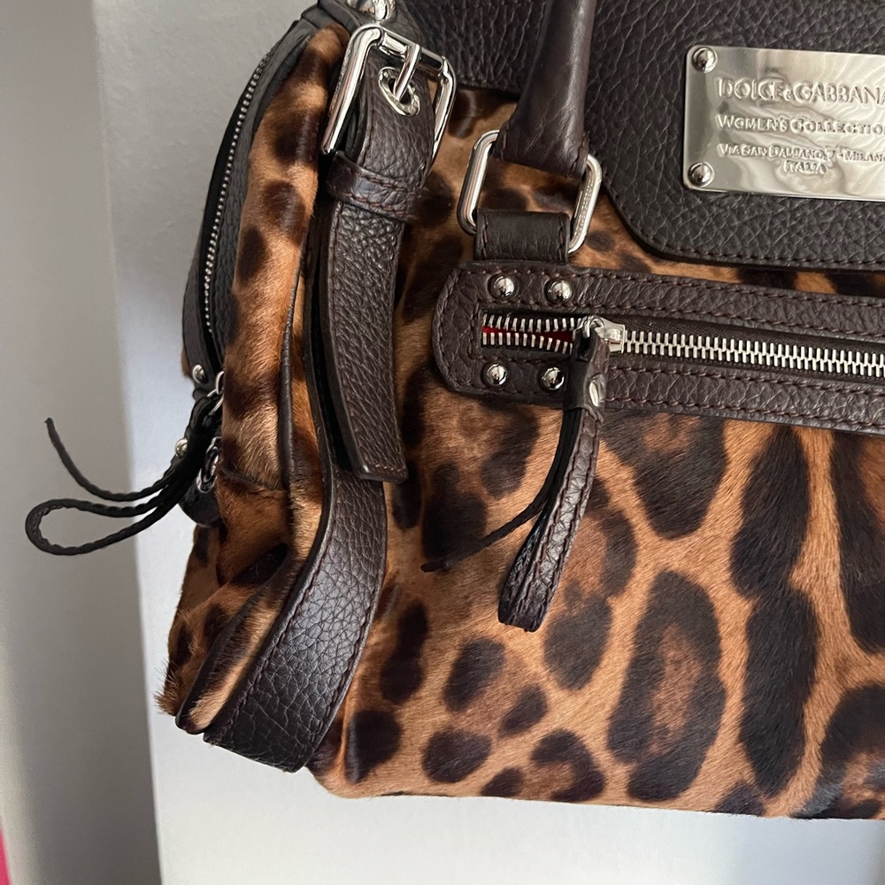 Dolce & Gabbana brown leopard print shoulder bag - Picture 8 of 10